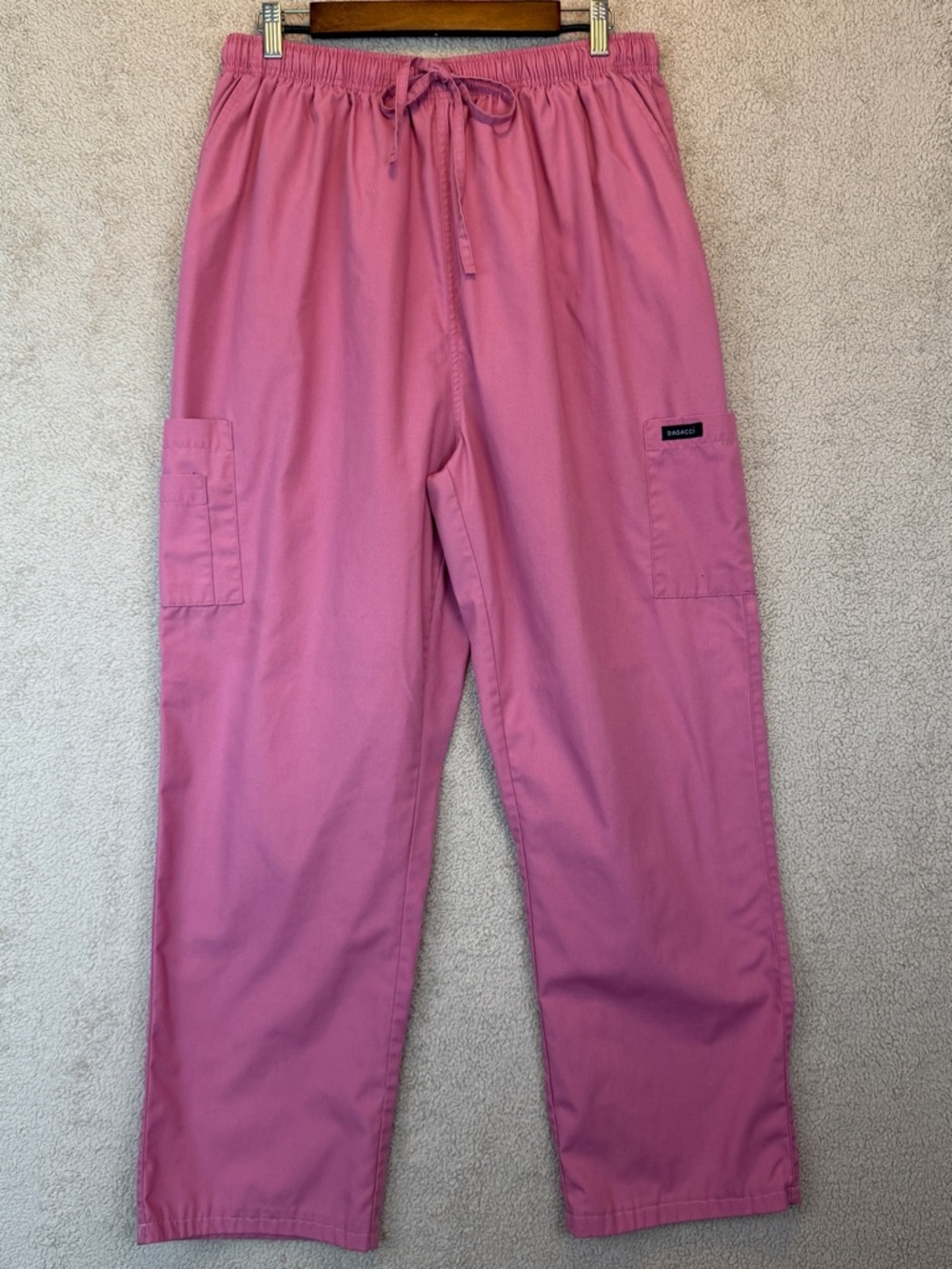 Dagacci Pink Scrub Set V-Neck Top Pants Medical Uniform XXL - Picture 10 of 16